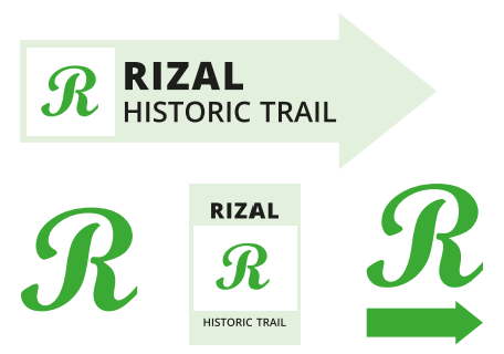 Wegmarkierungen des Rizal Historic Trail